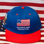 america kicking ass since 1776 snapback hat